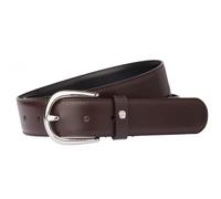 "Aigner Gürtel Basic mit S-Schließe silber 126371 dunkelbraun" 105 cm