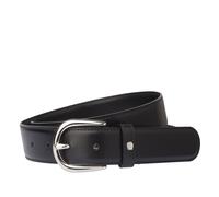 "Aigner Gürtel Basic mit S-Schließe silber 126371 schwarz" 110 cm