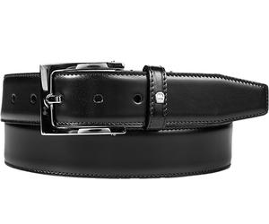 AIGNER Gürtel Herren Glattleder schwarz, 95 CM (33 INCH)