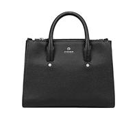Aigner Handtasche / Umhängetasche Ivy M, Schwarz / Silber
