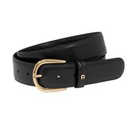Aigner Gürtel Basic mit S‑Schließe Silber 126371 Schwarz 110 cm