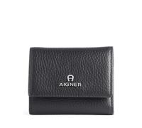 Aigner Ivy Geldbörse schwarz, genarbtes Leder, Damen
