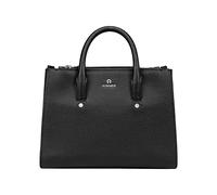 Aigner Ivy Handtasche Shopper M schwarz mit silbernen Details