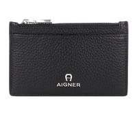 AIGNER Ivy Kreditkartenetui Leder 13,5 cm silberfarben