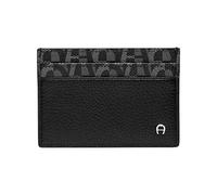AIGNER Logo Kreditkartenetui Leder 10 cm black