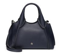 AIGNER Kayla Shopper Tasche Leder 34 cm blau