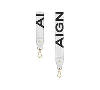 Aigner Logo Schulterriemen Accessoires 100 cm weiß