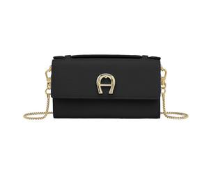 Aigner Logo Wallet on Chain / Schultertasche, Black
