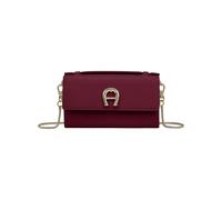Aigner Logo Wallet on Chain / Schultertasche, Burgundy