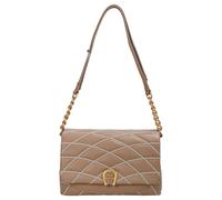 Aigner Topstitch Umhängetasche Leder 26 cm warm taupe (TAS004334) beige