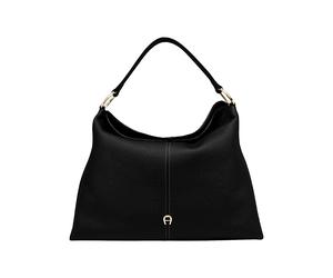Aigner Savannah Beuteltasche Shopper L schwarz mit goldenen Details