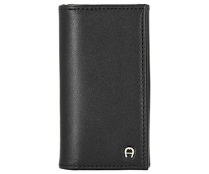 Aigner Schlüssel-Etui mit Karabinerhaken, 153530 schwarz.