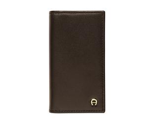 Aigner Schlüsseletui mit Karabinerhaken, Dunkelbraun