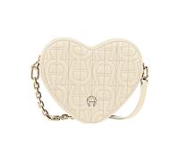 Aigner Schultertasche Herz / Pouch Heart, Macadamia White