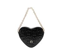 Aigner Schultertasche Herz / Pouch Heart, Schwarz-Lack