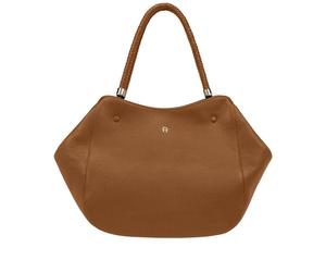 AIGNER Shopper Carré Soft L Cognac Brown