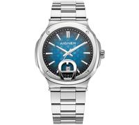 Aigner Taviano 2 AGW.241014 blau silber Edelstahl Herren Uhr NEU