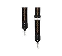 Aigner Textil Schulterriemen Accessoires schwarz mit silbernen Details