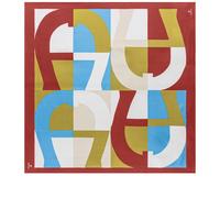 Aigner Seide Tuch Logo S Carré, Burnt Red