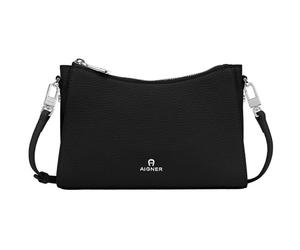 Aigner Umhängetasche / Clutch Ivy S, Schwarz / Silber