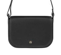 AIGNER Pura Umhängetasche Leder 26 cm schwarz