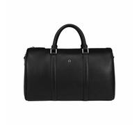 Aigner Weekender Reisetasche Diego M, Schwarz, Genarbtes Rindleder