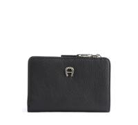 Aigner Zita Geldbörse schwarz, genarbtes Rindsleder, Damen