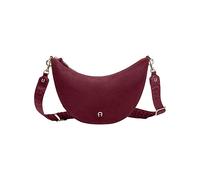 Aigner Zita Suede Reißverschlusstasche bordeaux M