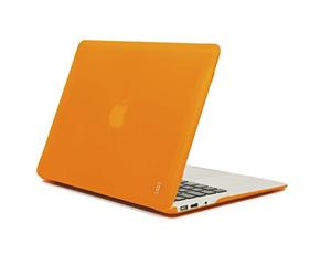 aiino - Harte Schutzhülle für MacBook Air 11" I Schutzetui I gummierte MacBook Schale I Matte Hülle für MacBook Air 11 Zoll I Ultra-Dünn I MacBook Air Zubehör I Apple Laptop Schutzhüllen - Orange