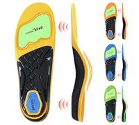 Ailaka Orthopädische Einlegesohlen, 4 Gewölbehöhen für Senkfüße, Hohlfüße & Fußschmerzen, Einlegesohlen Arbeitsschuhe Herren & Damen mit PORON® Dämpfung & TPU Stütze(YL, S)