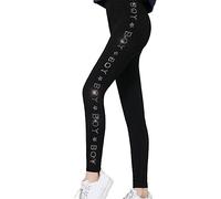 Ailan Winter Strass Leggings Frauen reizvolle glänzende Beute Kristallhosen beiläufige Outwear Fleece Futter elastische warme Strumpfhose, Weißer Kristall 10