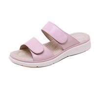 AILISK Bergxperten OrthoMia - Schmerzlindernde Kork-Sandalen mit Schnallenriemen-Design für Damen(Rosa,numeric_39)