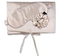 Ailoria TRAVEL SET BEAUTY M Tasche, Schlafmaske & Scrunchie aus Seide beige Damen