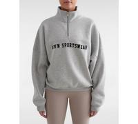 Aim'n Varsity Sweat Half Zip Grey Melange XL