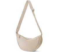 AiNinXun Half Moon Bag Damen Halbmond Tasche Crossbody Bag Moonbag Cross Body Bag Women Crossbag Nylon Tasche Herren Crossover Bag Bauchtasche Umhängetasche Schultertasche Hobo Shoulder Bag Bodybag