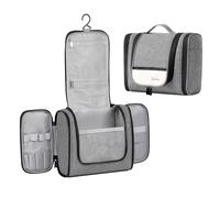 AiQInu Kulturbeutel zum Aufhängen, Kulturtasche Unisex Faltbare Waschtasche Kosmetiktasche Reisezubehör mit Haken für Damen und Herren