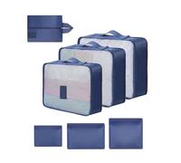 AiQInu Packing Cubes Koffer Organizer Set, 7-teilige Packwürfel für Reiseorganizer mit Schuhbeutel und Kleidertaschen, ultraleichtes Gepäck-Organisationssystem für Urlaub und Businessreisen