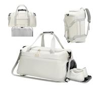 AiQInu Sporttasche Damen Herren, Sporttasche mit Schuhfach, 35L Große Sporttaschen Wasserdichtes, 3-in-1 Mehrere Fächer Gym Bag, Reisen, Wochenende, Schwimmen Fitness