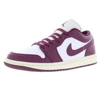 Air Jordan 1 Low Damen Schuhe (DC0774-161, White/Sail/Bordeaux), Weiß/Segel/Bordeaux, 37.5 EU