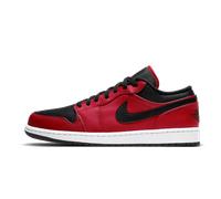Air Jordan 1 Low Reverse Bred Pebbled Swoosh 45.5 EU