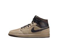 Air Jordan 1 Mid Herren Schuhe (HV6422-200, Khaki/Barock Brown/Gum Hellbraun/Schwarz), Khaki/Barock Brown/Gum Light Brown/Black, 47 EU
