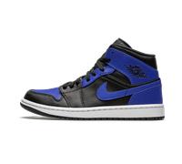 Nike Air Jordan 1 Mid, Basketballschuhe für Herren, Blau Black Hyper Royal White 077, 43 EU