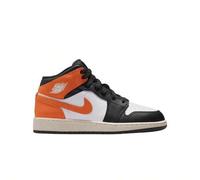 Air Jordan 1 Mid Kinder-Sneaker Schwarz / Weiß / Sail / Seestern DQ8423