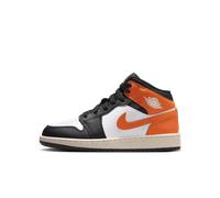 Air Jordan 1 Mid Schuh für ältere Kinder - Orange 38 DQ8423-801