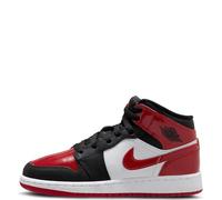 Air Jordan 1 Mid SE Grade School Lifestyle-Schuhe (Schwarz/Varsity Red/White), Schwarz/Varsity Red/White, 6 Big Kid