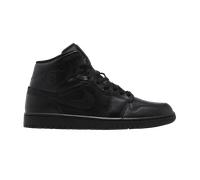 Nike Air Jordan 1 Mid Herren Sneaker Sneaker Basketball Mode Leder Schuhe, Schwarz, 46 EU