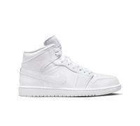 NIKE Air Jordan 1 Mid Herren Sneaker, weiß, 45 EU