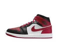 Wmns Air Jordan 1 Mid ( BQ6472 079 )-44.5 Black / Gym Red - White