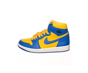 Air Jordan Leder-Sneaker ''1 Retro High'' in Gelb - Größe 42 | Damen Sneakers