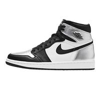 Air Jordan WMNS DD9335 1 High hohe Sneaker für Damen, Schwarz/Metallic Silber-Weiß-bl, 42 EU